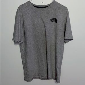 Grey north face graphic tee